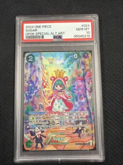 2024 ONE PIECE OP06-WINGS OF THE CAPTAIN SPECIAL ALTERNATE ART #024 SUGAR PSA 10 - Image 1