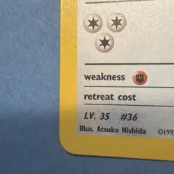 Pokemon TCG Erika's Clefable Gym Heroes Holo Rare Card 3/132 NP NM or higher - Image 5