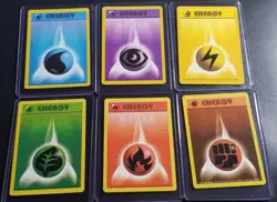 Pokemon 1999 Base Set Unlimited Energy 6 Card Set / Lot # 97-102 NM - Image 1