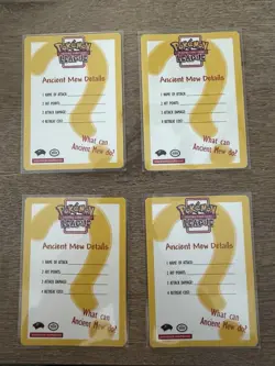 ANCIENT MEW DETAILS INSERT CARD - Pokemon Card - Promo (insert only) Mint - Image 2