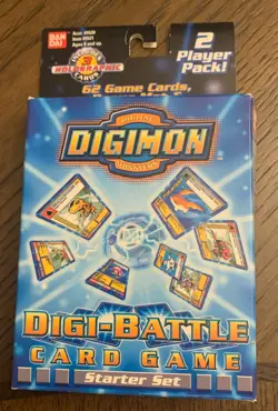 DIGIMON 2000 DIGI-BATTLE STARTER SET OPEN BOX;Check ALL62 CARDS NEW Not Played - Image 1