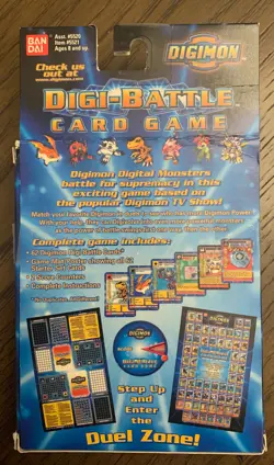 DIGIMON 2000 DIGI-BATTLE STARTER SET OPEN BOX;Check ALL62 CARDS NEW Not Played - Image 3