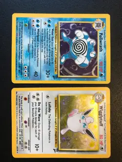 Base Set 2 Pokemon cards 12 holo/rare lot Chansey Clefairy Poliwrath Wigglytuff - Image 4