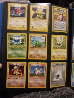 Rare Pokemon Card Folder Binder Lot Vintage Cards 1999 180+cards - Image 3