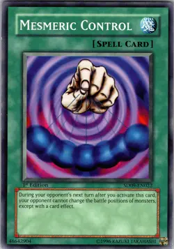 Yu-Gi-Oh TCG Mesmeric Control SD09-EN022 1st Edition Regular Common Card NM - Image 1
