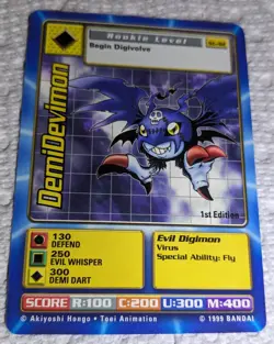 Digimon Cards - 1999 Digi-Battle 1st Edition DemiDevimon ST-42 - Image 1
