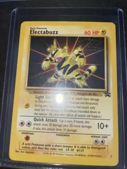 Pokemon TCG Electabuzz 02/53 WOTC Promo Movie Promo Regular Card - Image 1