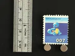 Squirtle Pokemon Stamp Card Japanese Shogakukan Nintendo Game Anime TCG G - Image 2