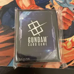 Gundam Card Game Official Card Sleeves (70ct) EX Space Black Bandai Card Fest - Image 1