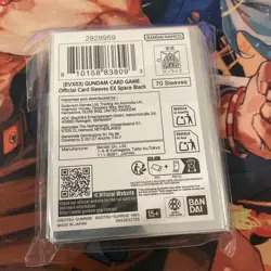 Gundam Card Game Official Card Sleeves (70ct) EX Space Black Bandai Card Fest - Image 3