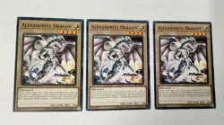 3X Alexandrite Dragon Yugioh Monster Cards The Best Online Deal - Image 1
