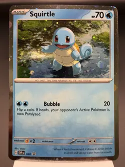 Squirtle SVP048 - Holo Rare - Scarlet & Violet Pokemon Card NM - Image 1