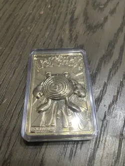 Poliwhirl Pokemon Burger King 23k Gold Plated Trading Card In red Box - Image 2