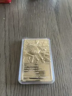 Poliwhirl Pokemon Burger King 23k Gold Plated Trading Card In red Box - Image 3