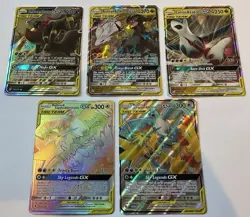 Lot of 5 Pokemon GX Tag Team Cards NM 66/68 69/68 157/236 125/236 113/181 - Image 2