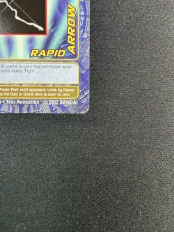 Rapid Arrow BO-314 Digimon Digi-battle Series 6 Bandai Trading Card - Rare - Image 4