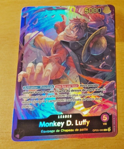 ONE PIECE FRANCAIS CARD GAME HOLO CARTE Luffy OP05-060 FR ST JCC NM - Image 1