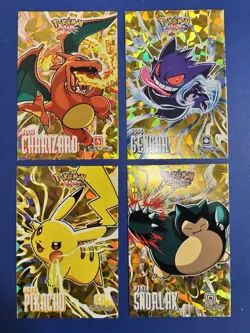 Pokemon Attacks Card Database Cracked Ice Holo 4 Card Lot Charizard Gengar NM/M - Image 1