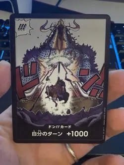 One Piece DON!! Card Kaido +1000 Japanese NM Official Don Card - Image 1