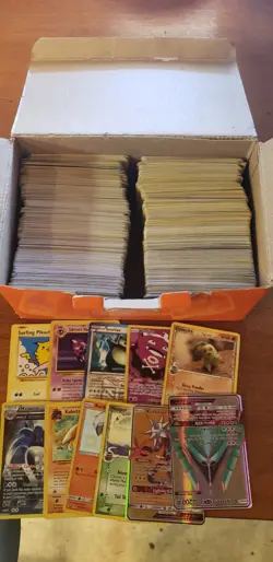 Box of Random POKEMON Cards Over 600 - Image 1