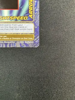 Lightspeed Arrow BO-309 Digimon Digi-battle Series 6 Bandai Trading Card - Rare - Image 4