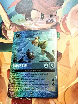 Disney Lorcana: Fabled - Tinker Bell 11/P3 Glimmer Foil Promo SEALED Card - Image 1