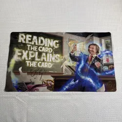 Magic the Gathering CommandFest 2023 Signed Professor Playmat - Image 1