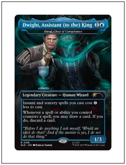 1x Dwight, Assistant (to the) King, Secret Lair 2168 Non-Foil, MTG NM - Image 1