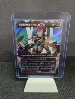 Lightning, Army of One (0545) (Borderless) (Surge Foil) Final Fantasy Foil - Image 1