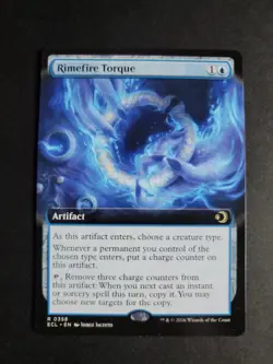 Rimefire Torque (Extended Art) Rare MTG Lorwyn Eclipsed - Image 1