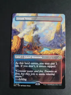Steam Vents (Borderless) Rare MTG Lorwyn Eclipsed - Image 1