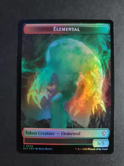 Elemental 0009 / Elemental 0002 (Foil) Token MTG Lorwyn Eclipsed - Image 1
