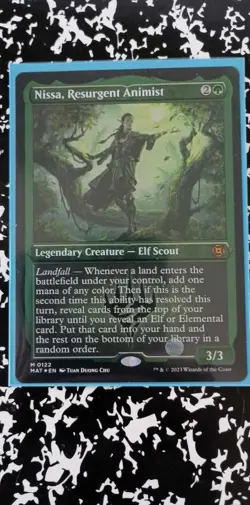 Nissa, Resurgent Animist - March of the Machine: The Aftermath Etched Foil (122) - Image 1