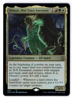 Obuun, Mul Daya Ancestor LP* FOIL Zendikar Rising Commander 002 mtg -UnltdCards - Image 1