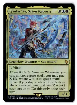 G'raha Tia Scion Reborn NM* FOIL Final Fantasy ENGLISH 0003 mtg -UnltdCards - Image 1