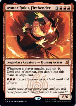 Avatar Roku, Firebender Avatar: The Last Airbender Magic MTG NM - Image 1