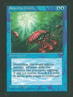 Magic the Gather FBB Italian Mana Drain Legends MTG - Image 1