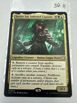 Xavier Sal, Infested Captain Commander: The Lost Caverns of Ixalan #14 Rare - Image 2