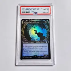 PSA 10 Magic: The Gathering Gollum, Patient Plotter Showcase Foil LotR - Image 1