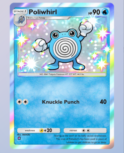 Poliwhirl Shiny 1⭐, Pokemon TCG Pocket, Mega-Rising, English - Image 3