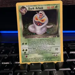 Dark Arbok 2/82 Holo Rare Team Rocket Pokemon Card - Image 1