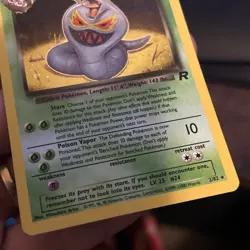 Dark Arbok 2/82 Holo Rare Team Rocket Pokemon Card - Image 4