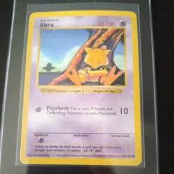 Abra - Shadowless - 43/102 Base Set - Pokemon TCG - 1999 - Image 1