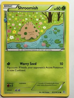 Shroomish Generations: Radiant Collection RC2/RC32 MP-LP Pokemon Card - Image 1