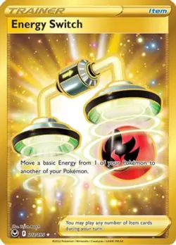 NM-Mint Energy Switch - 212/195 - Secret Rare Pokemon Silver Tempest - Image 1