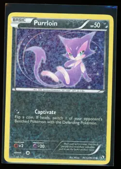 2013 Pokemon Legendary Treasures Radiant Collection RC13 Purrloin NM - Image 1