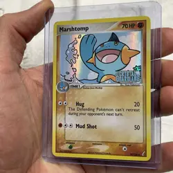 Pokemon Card Marshtomp Crystal Guardians Stamped 38/100 Uncommon Reverse Holo MP - Image 2