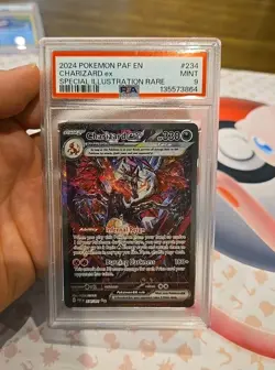 2024 POKEMON PALDEAN FATES SPECIAL ILLUSTRATION RARE CHARIZARD EX PSA 9 SIR #234 - Image 1