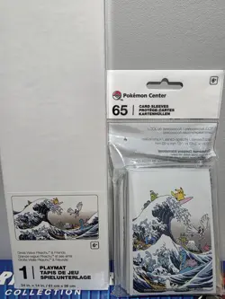 Pokemon Center TCG Great Wave Pikachu & Friends Playmat & Sleeves (65) - Image 2
