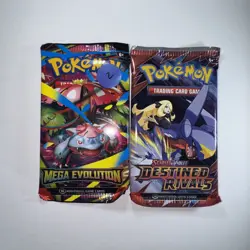 Mega Evolutions 22.81g Destined Rivals 22.45g Booster Pack Pokemon TCG 2 PACK - Image 1